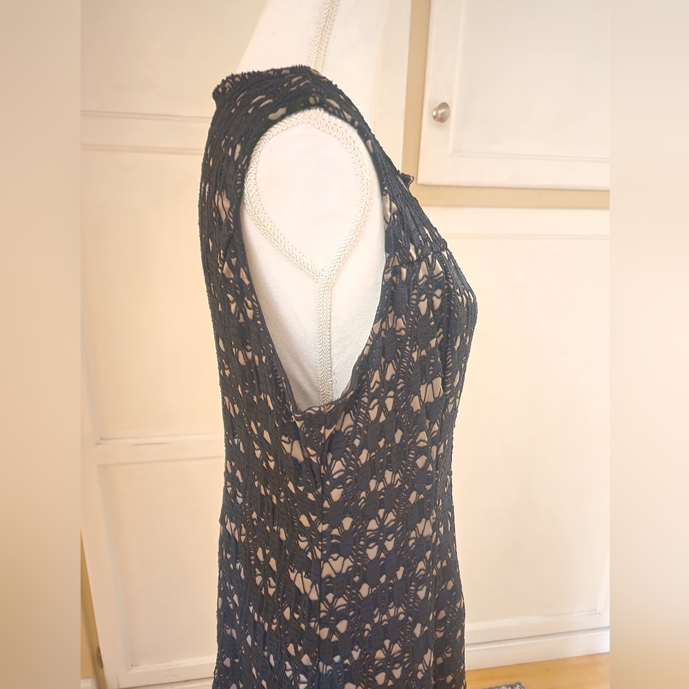 S.L. Fashions Women's Lace Accented Sleeveless Dress 👗 - Picture 6 of 11